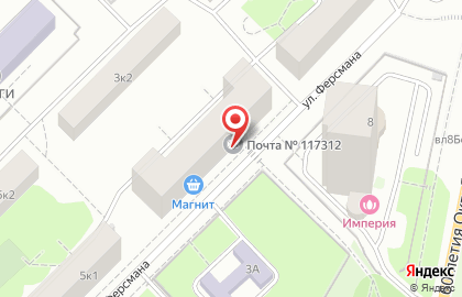 Пансионат Почта России в Академическом районе на карте