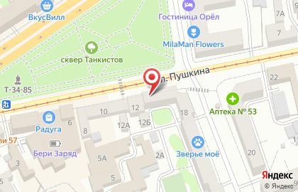 Магазин тканей Экзотик в Железнодорожном районе на карте