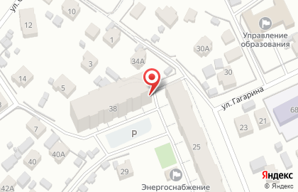 Продовольственный магазин Лемурия на улице Гагарина на карте