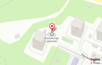 Казанский храм в Москве на карте