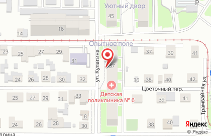 Детская городская больница №2 на улице Кулагина на карте