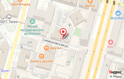 Махаон на Симеоновской улице на карте
