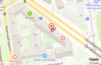 Сибирский филиал Банкомат, Банк Интеза на Октябрьской улице на карте