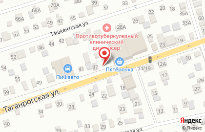 Алкомаркет на Таганрогской улице на карте