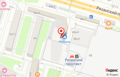 Ремонт окон Рязанский проспект на карте