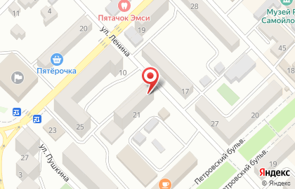 Киоск по ремонту обуви, г. Азов на улице Ленина на карте