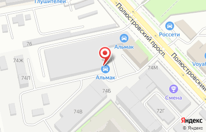 СТО Альмак-Авто на Полюстровском проспекте на карте