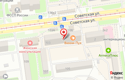 Оператор связи МТС на Советской улице на карте