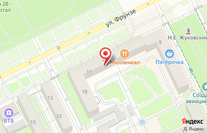 Парикмахерская Локон на улице Фрунзе на карте