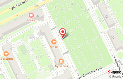 First на улице Маяковского на карте