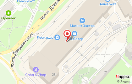 Банкомат Банк Финсервис на проспекте Дзержинского на карте