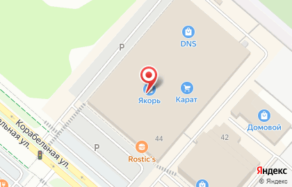 Магазин электротоваров Электроград на Корабельной улице на карте