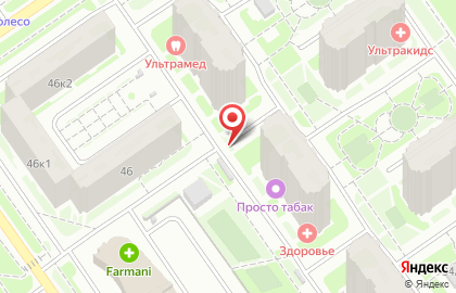 Киоск по продаже фруктов и овощей на улице Янки Купалы 42 на карте