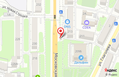 Киоск по продаже яиц на Московской улице на карте