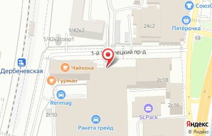 Центр автокредитования на Павелецкой площади на карте