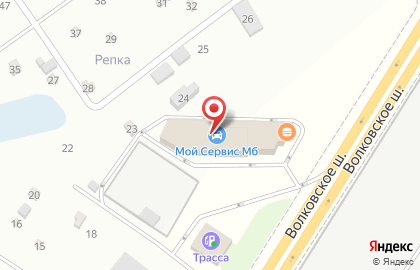 Ресторан быстрого питания KFC на Волковском шоссе на карте