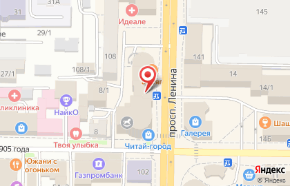 Натали Турс на проспекте Ленина на карте