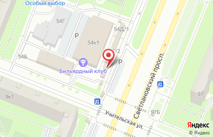 Магазин Мясной стандарт на Светлановском проспекте на карте
