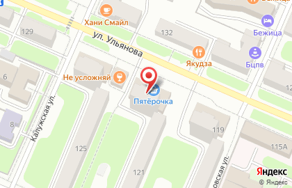 Пиццерия Шляпа на улице Ульянова на карте