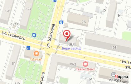 Салон мобильной связи Связной на улице Горького на карте