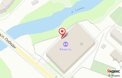 Ледовый дворец в Ханты-Мансийске на карте