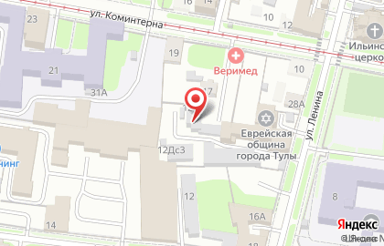 Торгово-производственная компания Тульский профнастил в Центральном районе на карте