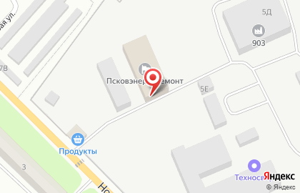 Компания Псковэнергоремонт на Новой улице на карте