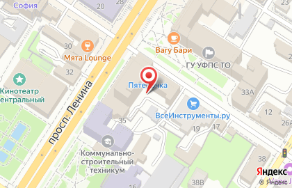 Мегаальянс-недвижимость на проспекте Ленина на карте