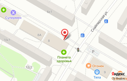 Продуктовый магазин в Москве на карте