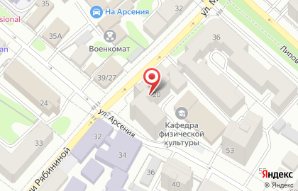 Общежитие ИвГМА на улице Марии Рябининой на карте
