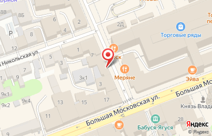 Корнер на карте