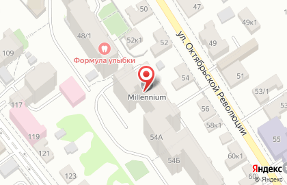 Детская академия Millennium на улице Октябрьской Революции на карте