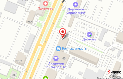 Автосалон Брянскзапчасть на проспекте Станке Димитрова на карте