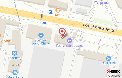 Альфа-клуб на Горьковском шоссе на карте