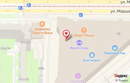 Ресторан быстрого обслуживания Макдоналдс на проспекте Стачек на карте
