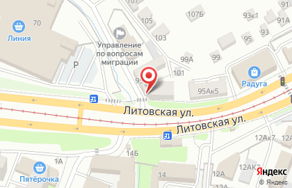 Управление МВД России по г. Курску Отдел полиции №6, Управление МВД России по г. Курску на карте