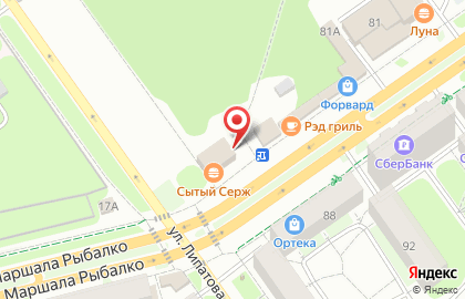 Магазин фруктов и овощей на улице Маршала Рыбалко на карте