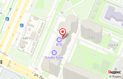 Банкомат ВТБ в Москве на карте