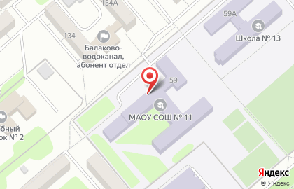 Средняя общеобразовательная школа №11 на Минской улице на карте
