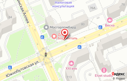 Булочная-кондитерская на Южнобутовской улице на карте