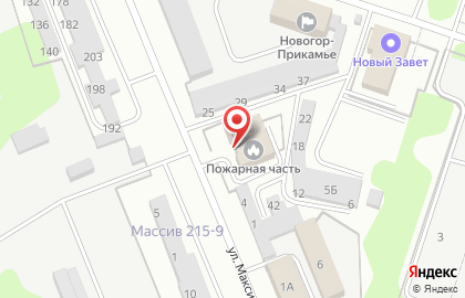 Пожарно-спасательная часть №12 на улице Максима Горького на карте