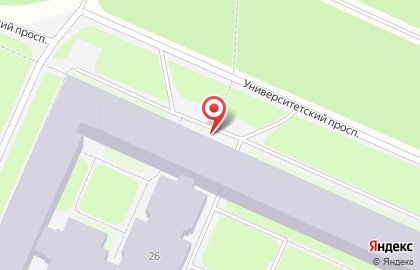 Санкт-Петербургский государственный университет на Университетском проспекте, 26 на карте