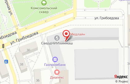 ООО ВиСТ на улице Грибоедова на карте