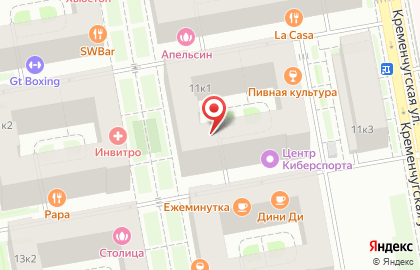 Клиника лазерной гинекологии и косметологии Гинкос Меди на Кременчугской улице на карте