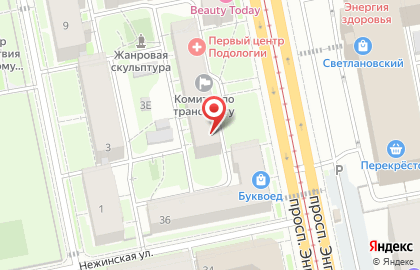 Микрофинансовая организация Profi Credit в Выборгском районе на карте