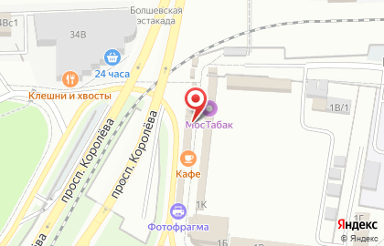 Кафе быстрого питания в Москве на карте