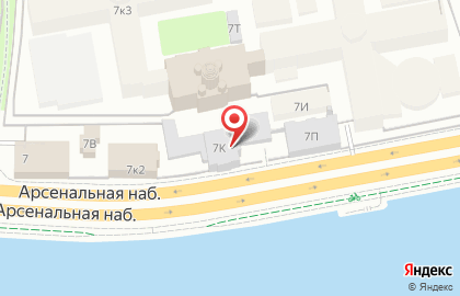 Адвокатский кабинет Яшиной Е.А. на Арсенальной улице на карте
