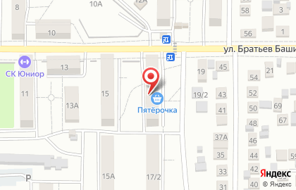 Супермаркет Пятёрочка в Промышленном районе на карте