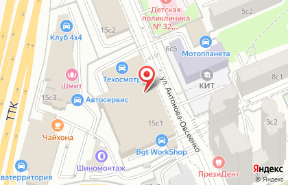 Компьютерный сервис на улице Антонова-Овсеенко на карте