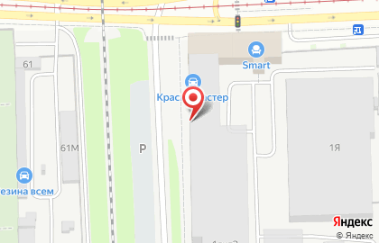 Шиномонтажная мастерская в Красногвардейском районе на карте